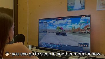 While my friend is sleeping, I fuck his slutty wife in the bathroom