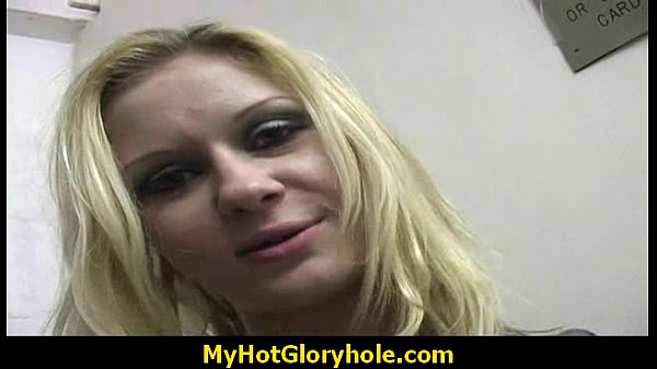 I sneak Black BJ as I fuck husband thrue gloryhole 7