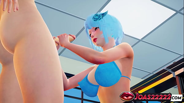 Sexy Sinwe Anime Girl in Pantyhose Rule34 Hentai - Handjob Big Dick Stroking, Titjob on Top Stimulation with Close-Up Ass in Nylon, Glory Hole Mouth Fuck Cumshot 3D Animation