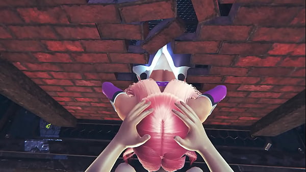Makai Kishi from taimanin asagi 3 - 3d sfm animation stuck in a wall and provide my the best blowjob with her mouth with massive cumshot
