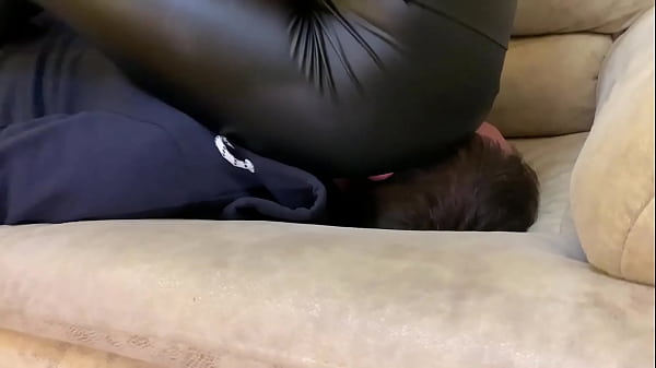 Cruel Domina Sofi In Black Leggings - Full Weight Facesitting and Uses Her Slave Like a Chair (Preview)