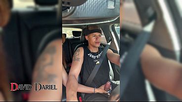 David Dariel - Young Latina with a big ass sucks me off in the car, Dominican, Luna Blackx