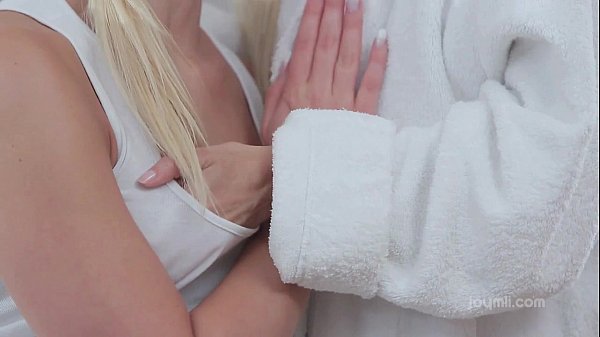 Beautiful blondes in hot lesbian lust