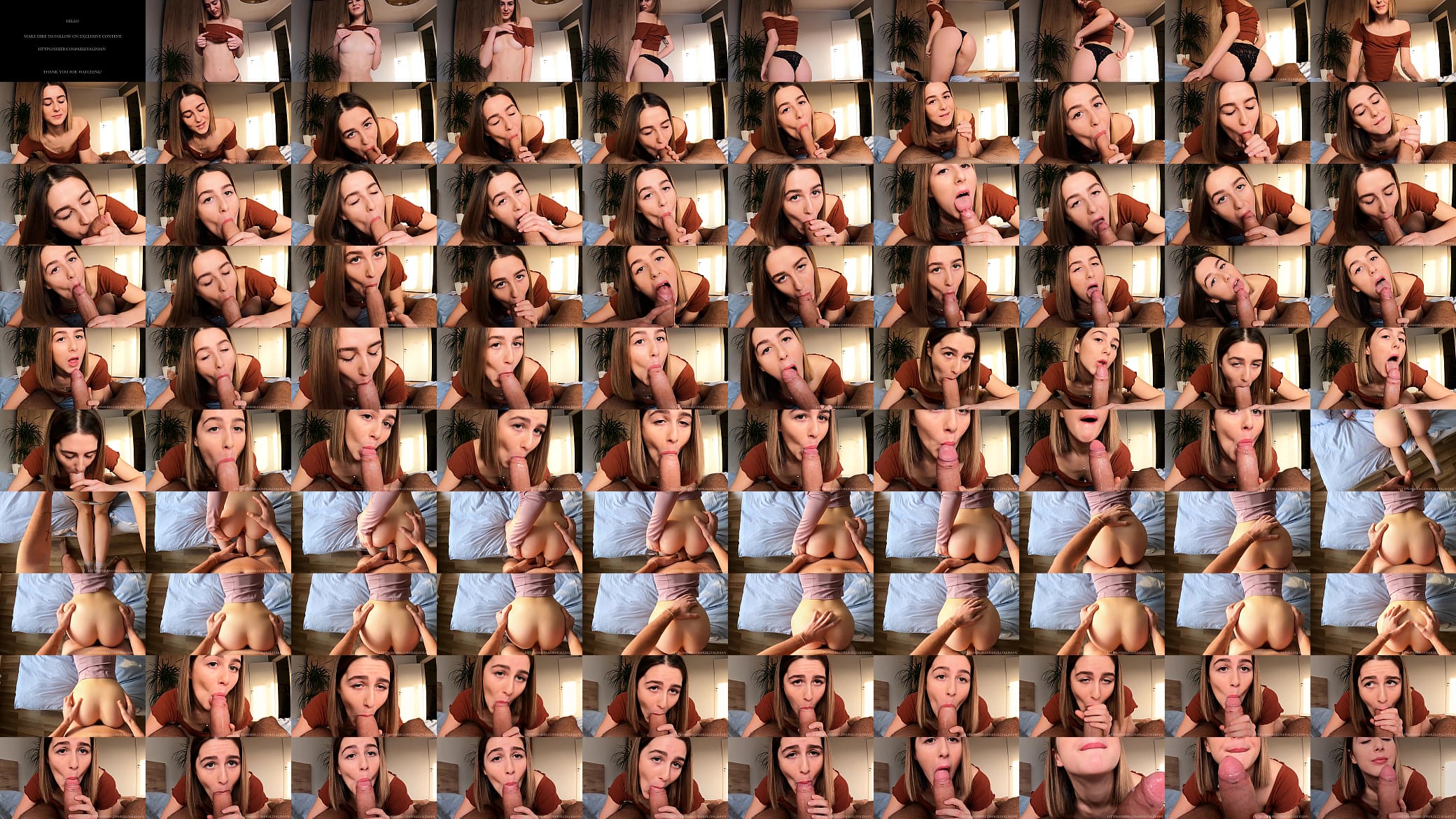 Cutest Girl Blowjob Me With Double Cumshots. 预览图