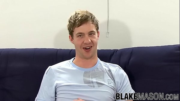 Download Video - Horny twink Rhys flashlight solo jerk off after interview