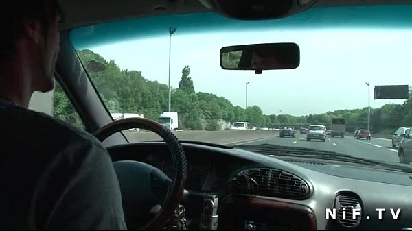 French mature masturbating in the cab before getting fucked by the driver