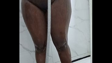 I'm washing my pussy so I can go fuck my ex.