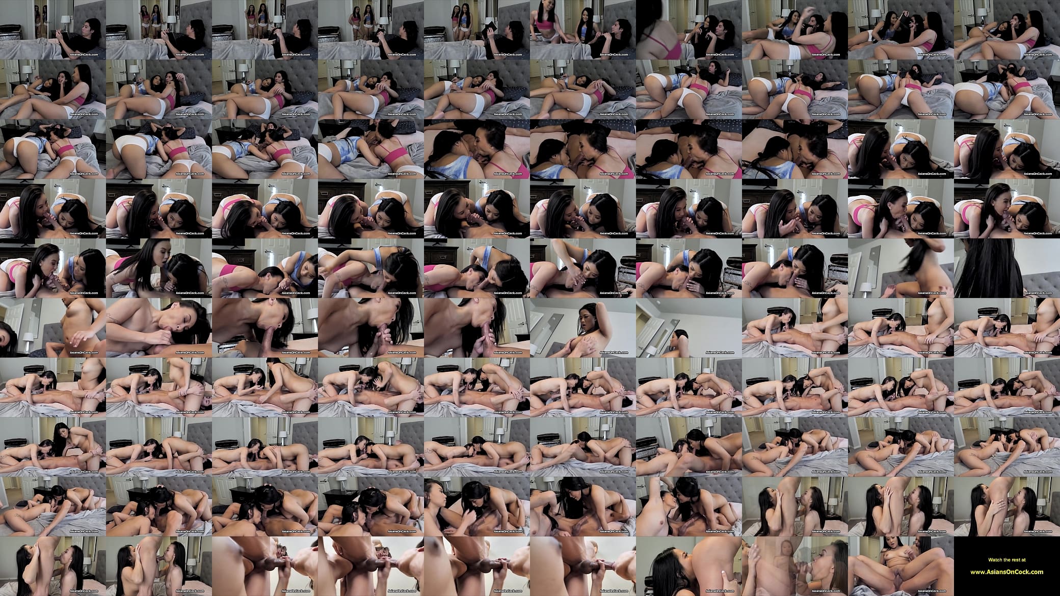 Asian cuties rimming and sucking dick at the same time 预览图