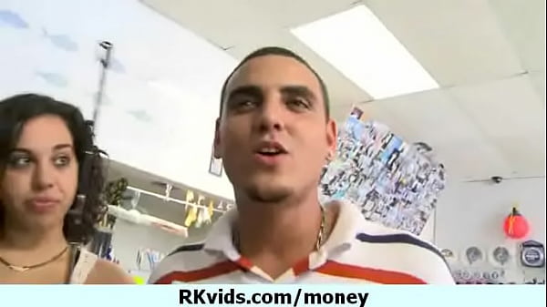 Desperate teen naked in public and fucks to pay...