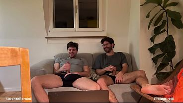 Download Video - Straight Friend Helps Gay Bro Jerking off