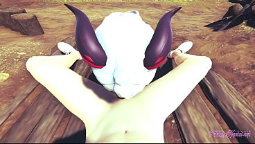 Download Video - Genshin Impact Hentai - Ganyu POV Blowjob and fucked with creampie in her mouth and pussy