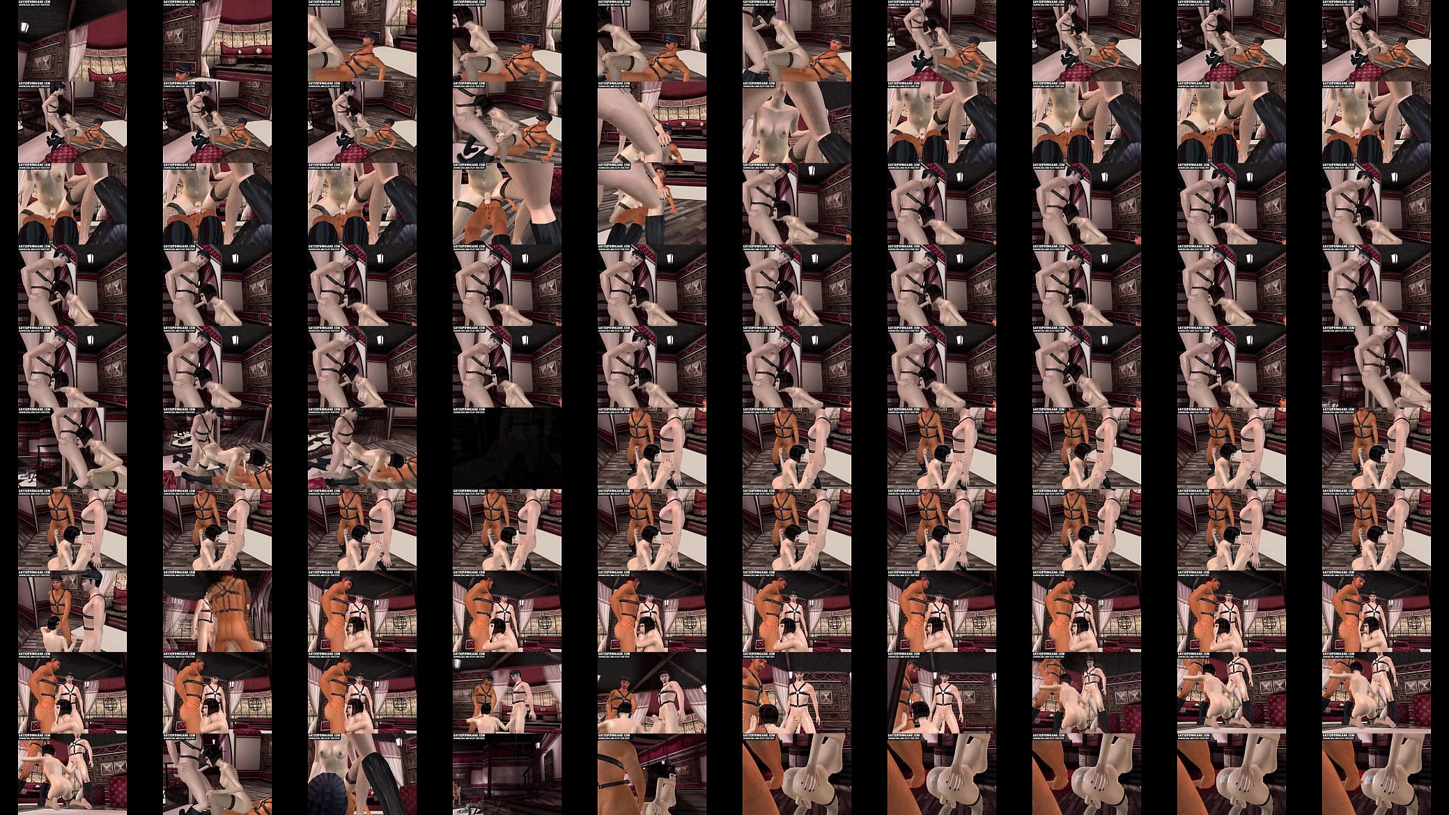 3D brunette shemale is sucking two cocks and gets fucked 预览图