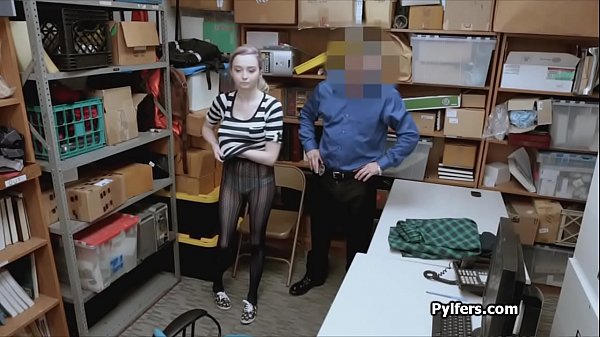 Pierced titty teen riding guards cock