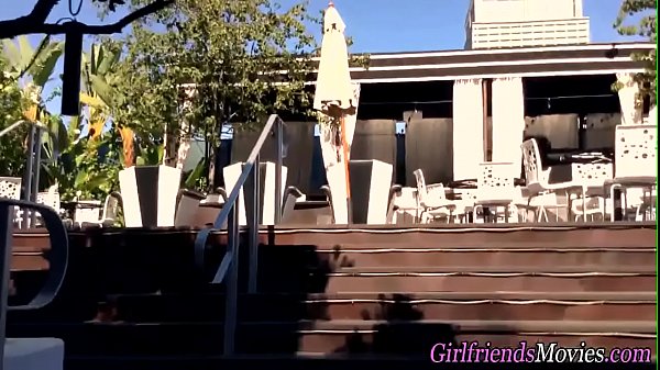 Redhead lez eats box pov