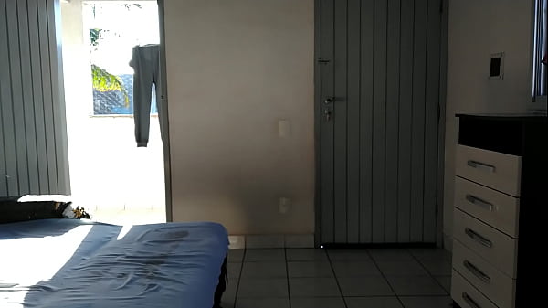 My wife open the door for everyone see what she does to me