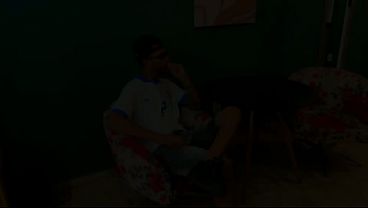 The cuckold left and when she came back she caught me and my friend having sex with her Black husband. DPP - Complete on Red