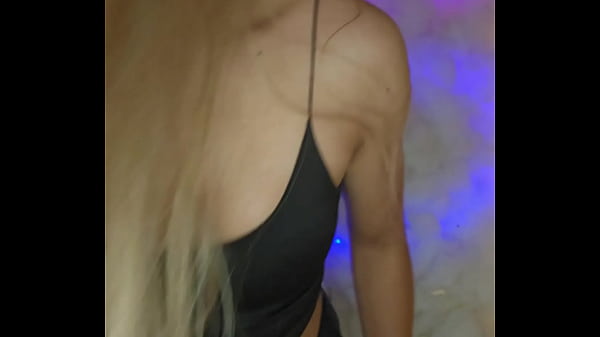 Tranny dressed and pulling her cock