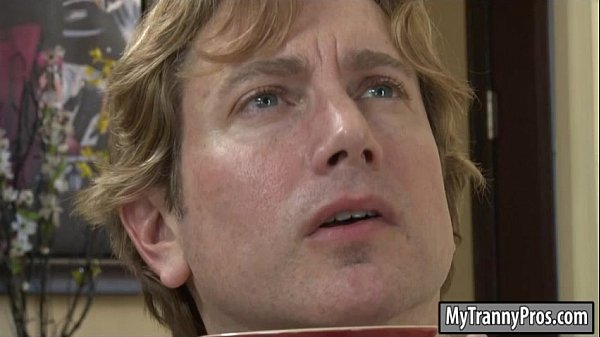 Beautiful shemale Alexa Scout anal pounded on the couch
