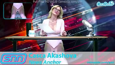 Download Video - SNN News Anchor MILF Casca Akashova Masturbates on air