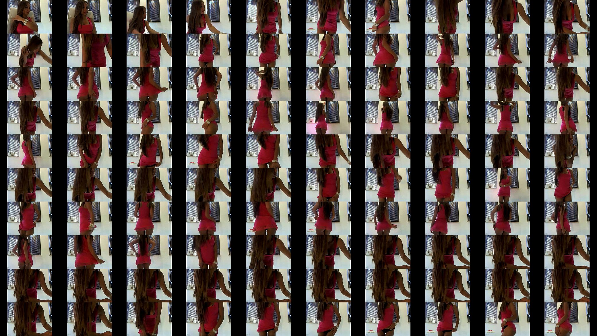 Hot Babe Teasing In Red Dress On Cam 预览图