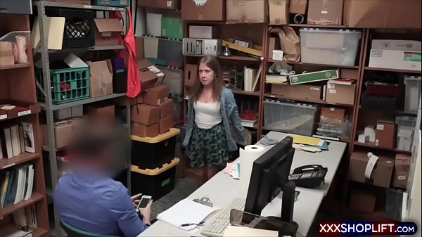 Cute and Curvy teen shoplifter fucks the shop owner