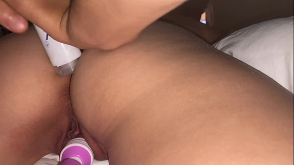 1 of 2 - Butt Plug Hot care of her gave her first anal plug