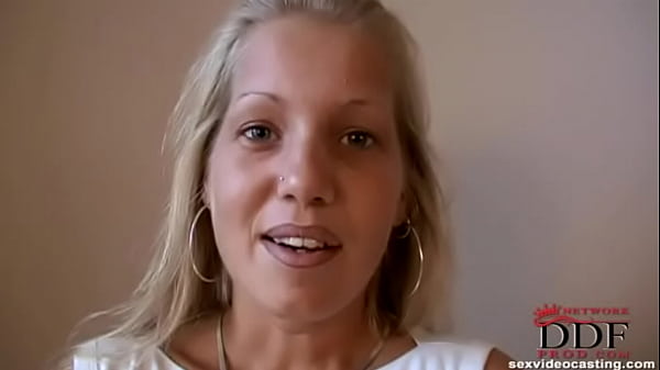 Blonde newcomer getting naked
