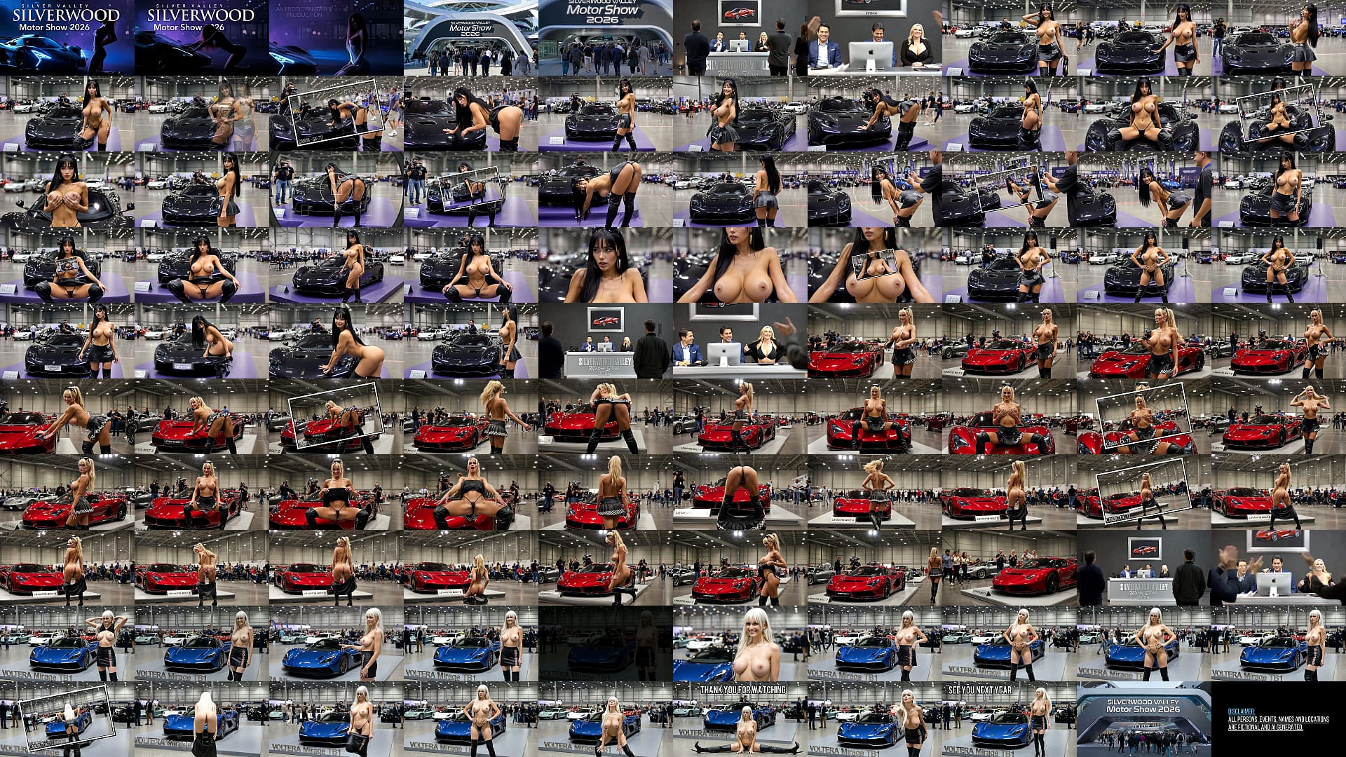 NUDE SUPERCAR Presentation - Silverwood Motor Show (Nude in Public AI-Entertainment) 预览图