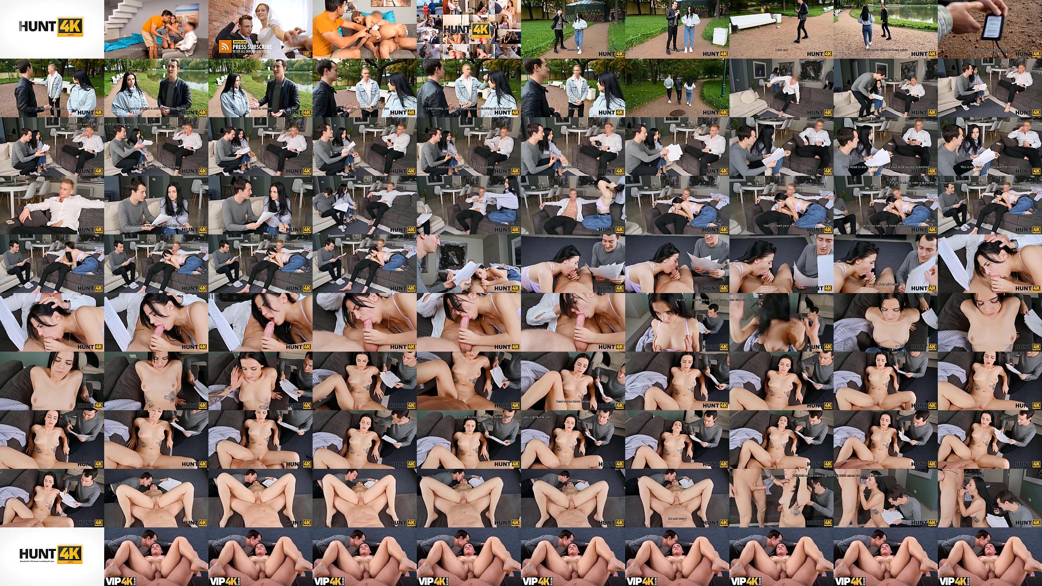 HUNT4K. Flapper greedily sucks and makes it vaginally with BFs friend 预览图