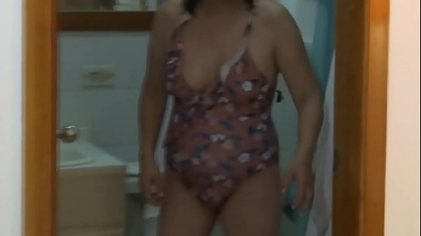 Compilation of spies on stepmom urinating on the beach and at home