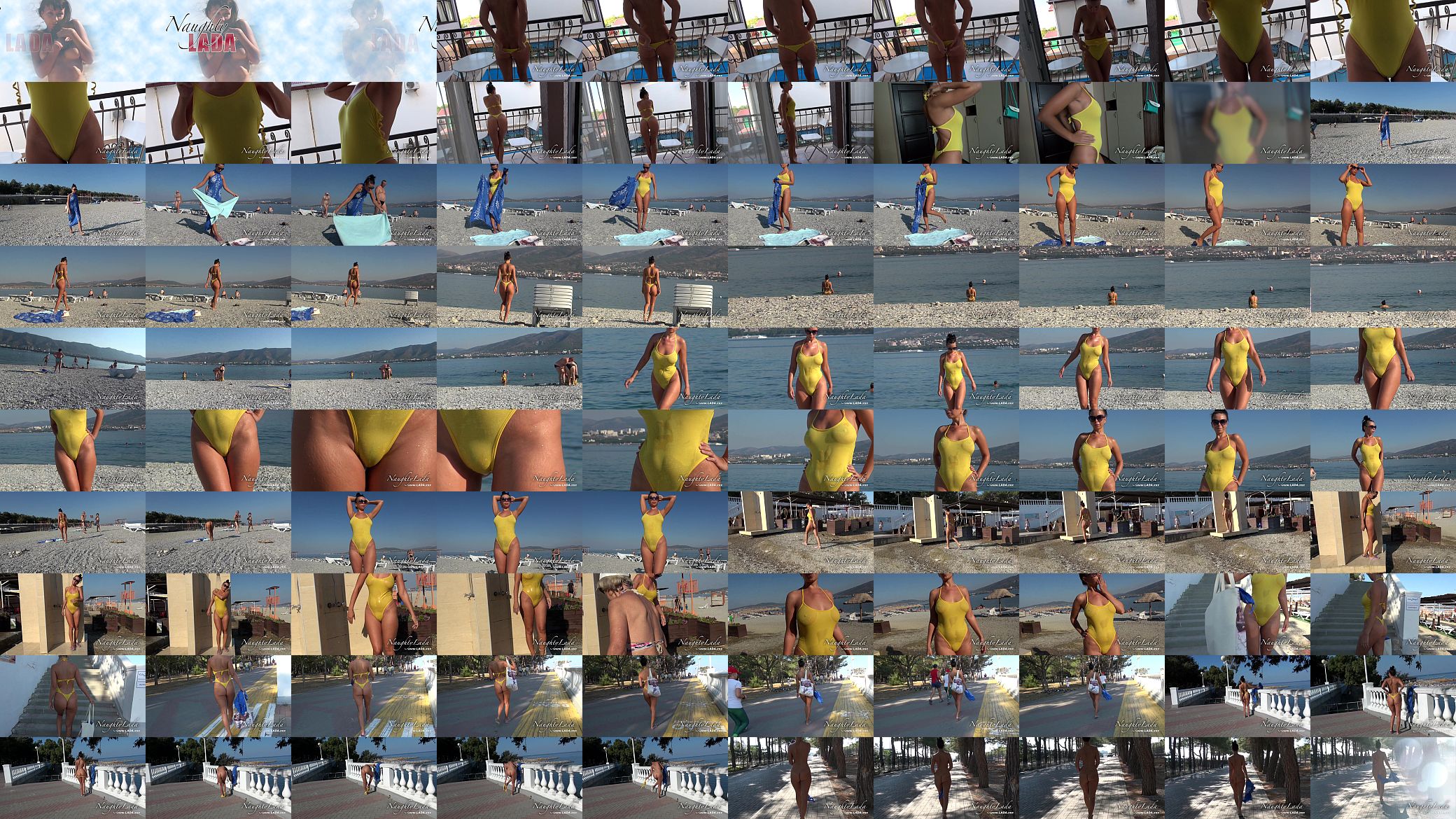 Sheer when wet swimwear and flashing 预览图