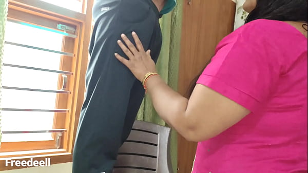 Download Video - Chubby indian and step Son&period; Step Son Repair AC got Horny&period; Full Hindi Video