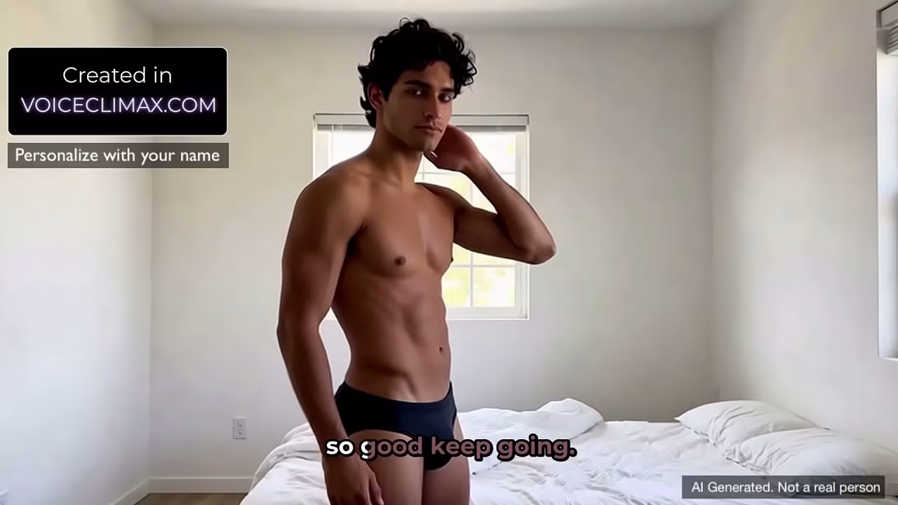 First Gay Experience with My Latino Twink Friend - AI Generated POV JOI