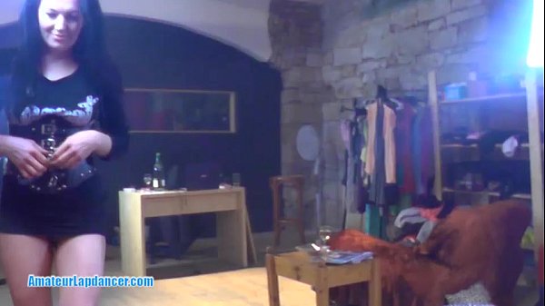 Kinky MILF lapdances and gives nice BJ and handjob