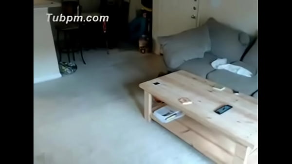 Sexy redhead flashes at home