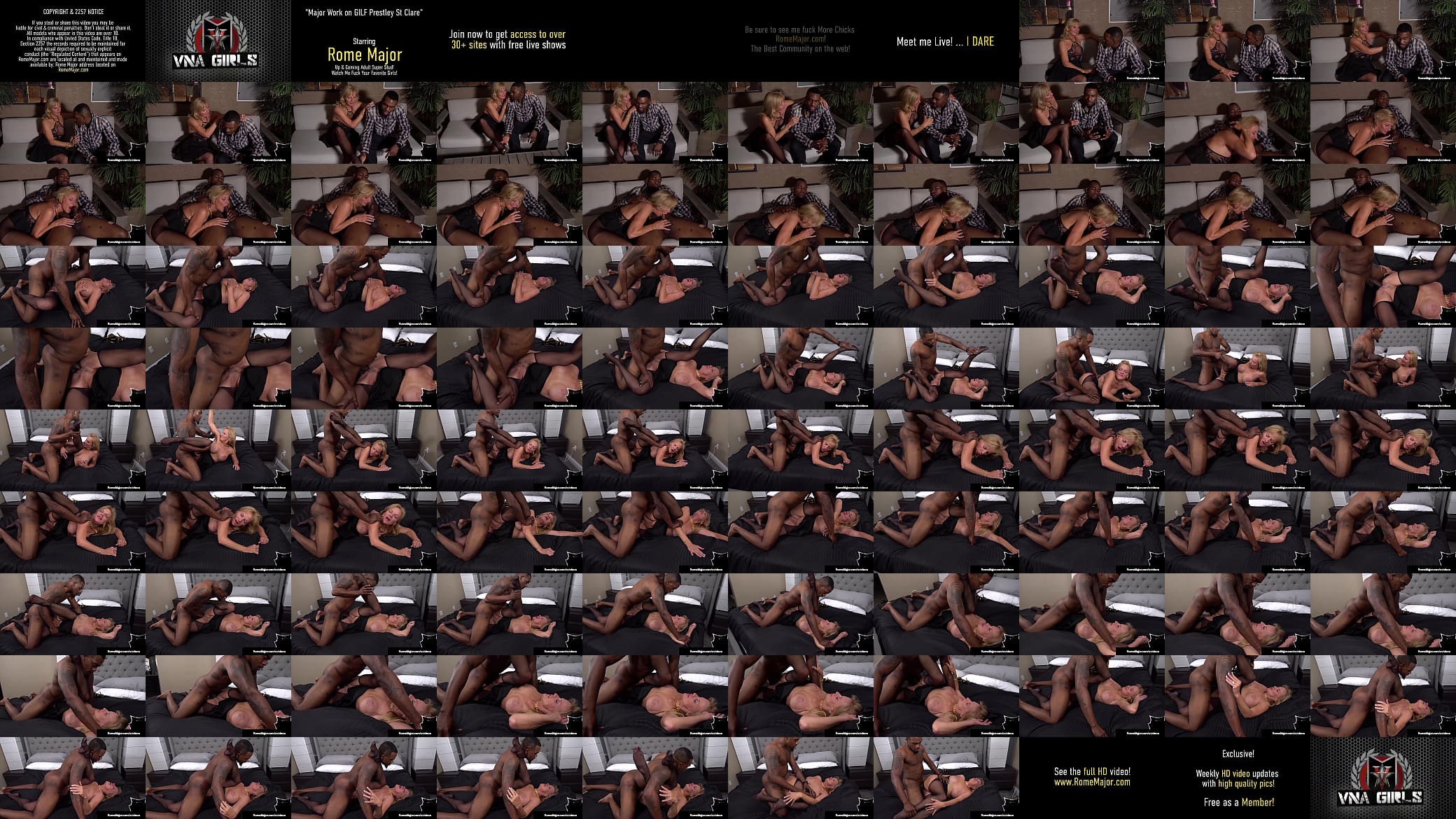 Moist GILF Presley St Claire Stuffs Her Old Lady Twat With Rome Major! 预览图