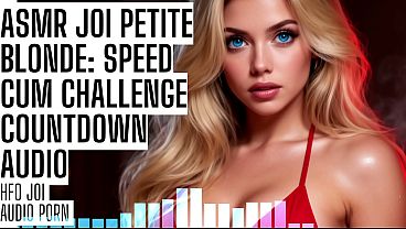 ASMR JOI Petite Blonde: Speed Cum Challenge Countdown Audio Porn HFO