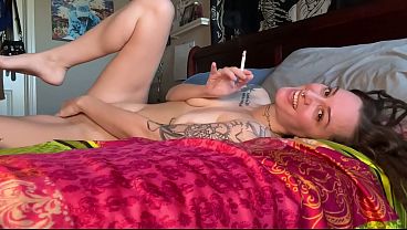 smoking masturbation with chery trees