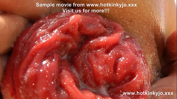 Download Video - Hotkinkyjo in beautiful red dress self fisting her ass at the desert & anal prolapse