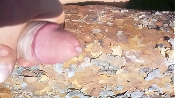 Masturbation in forest