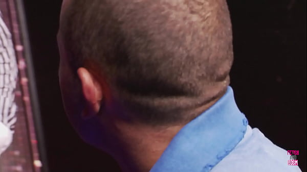 Two lucky journalists bang three strippers in leather and lingerie after an interview