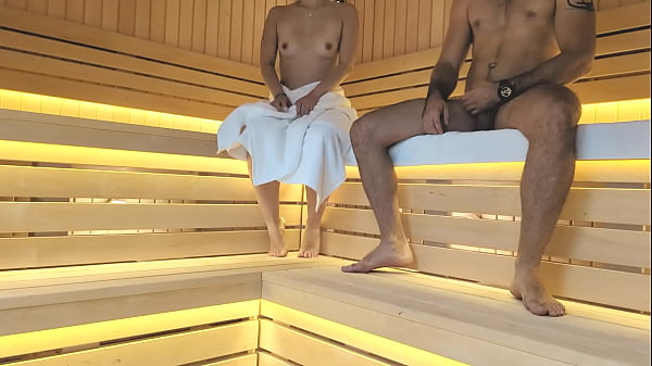 Hot Asian fucked in a sauna by a stranger, cheating on her husband