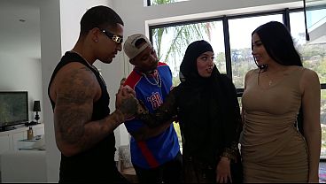 Porn stars Allyah Yasin and Clea Gautier on vacation in the Dominican Republic with two well-endowed men