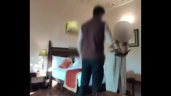 My wife teasing to room service guy