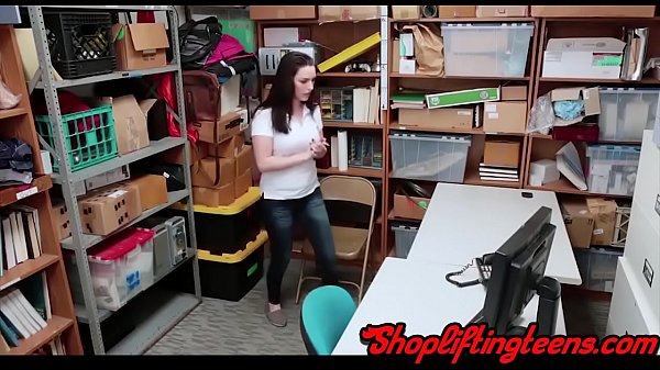 Busty teen gets railed by mall cop after getting caught stealing