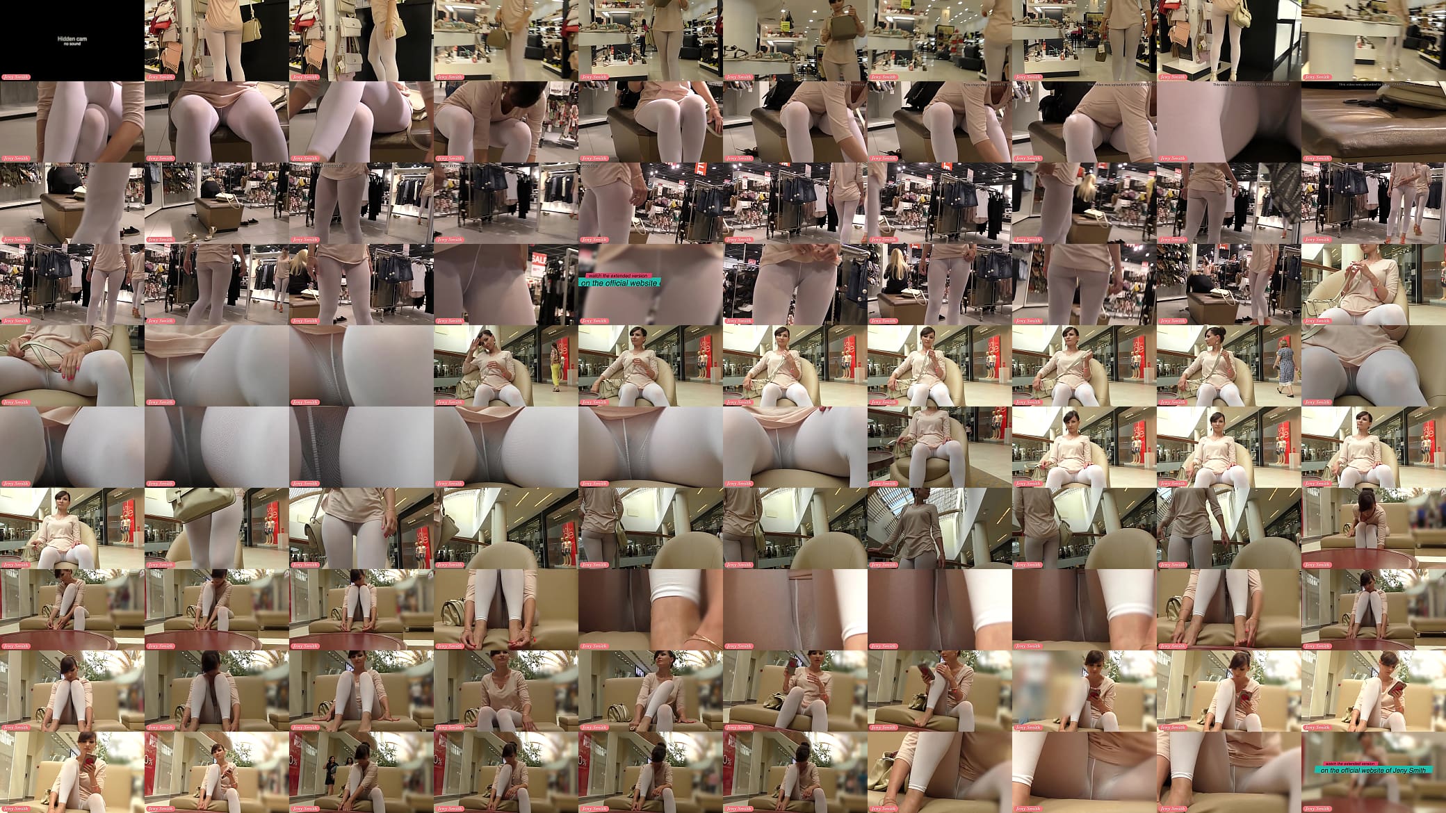 Jeny Smith white pantyhose flashing hidden cam 预览图