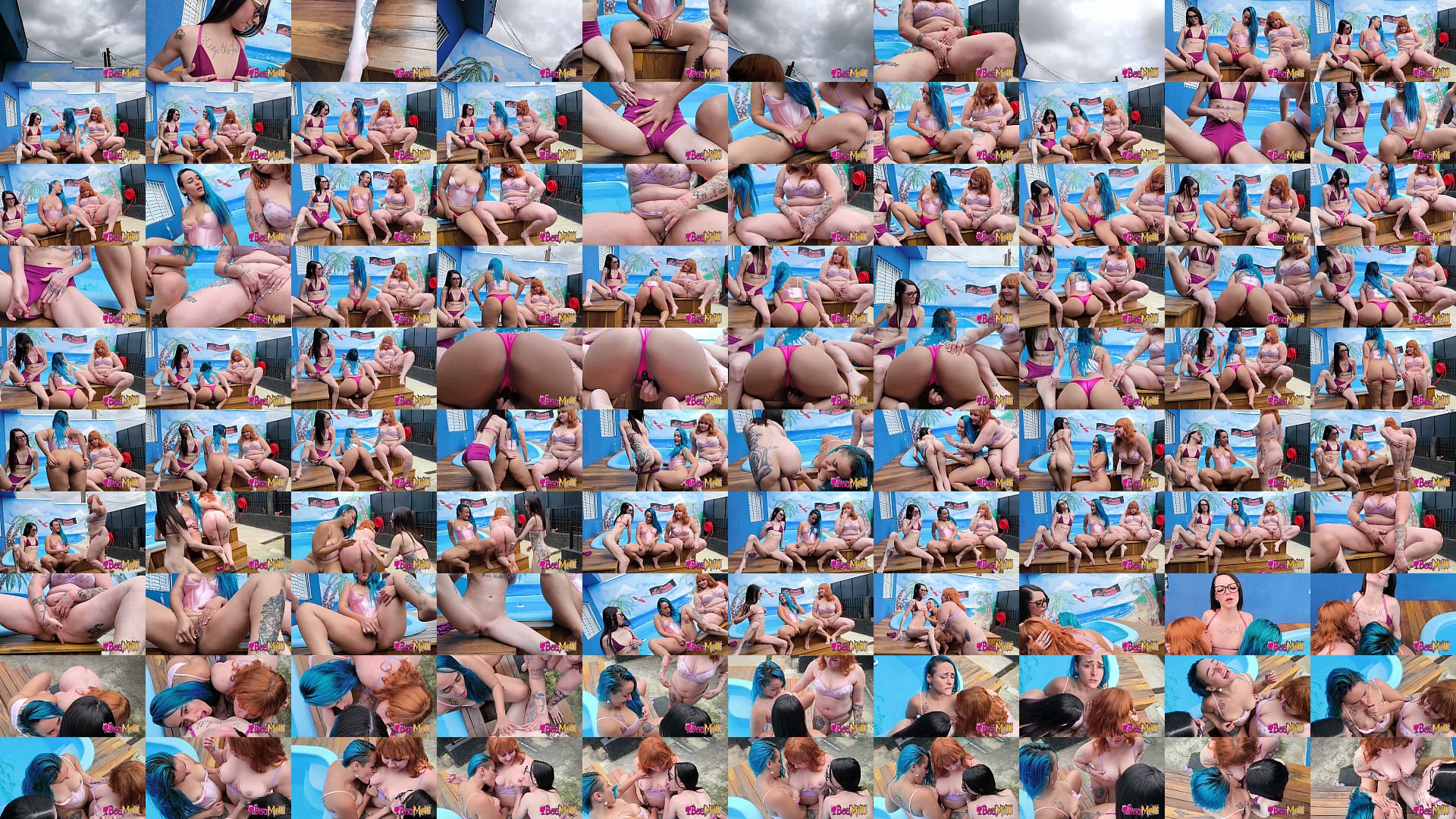 3 amigas se masturbando na piscina 预览图