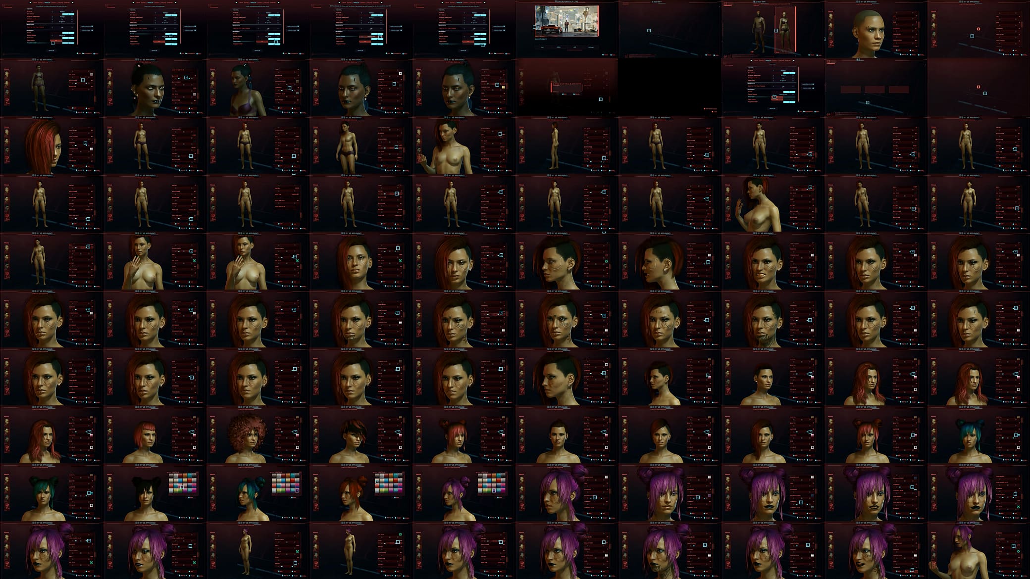 cyberpunk 2077 genital customize Full Famale 预览图