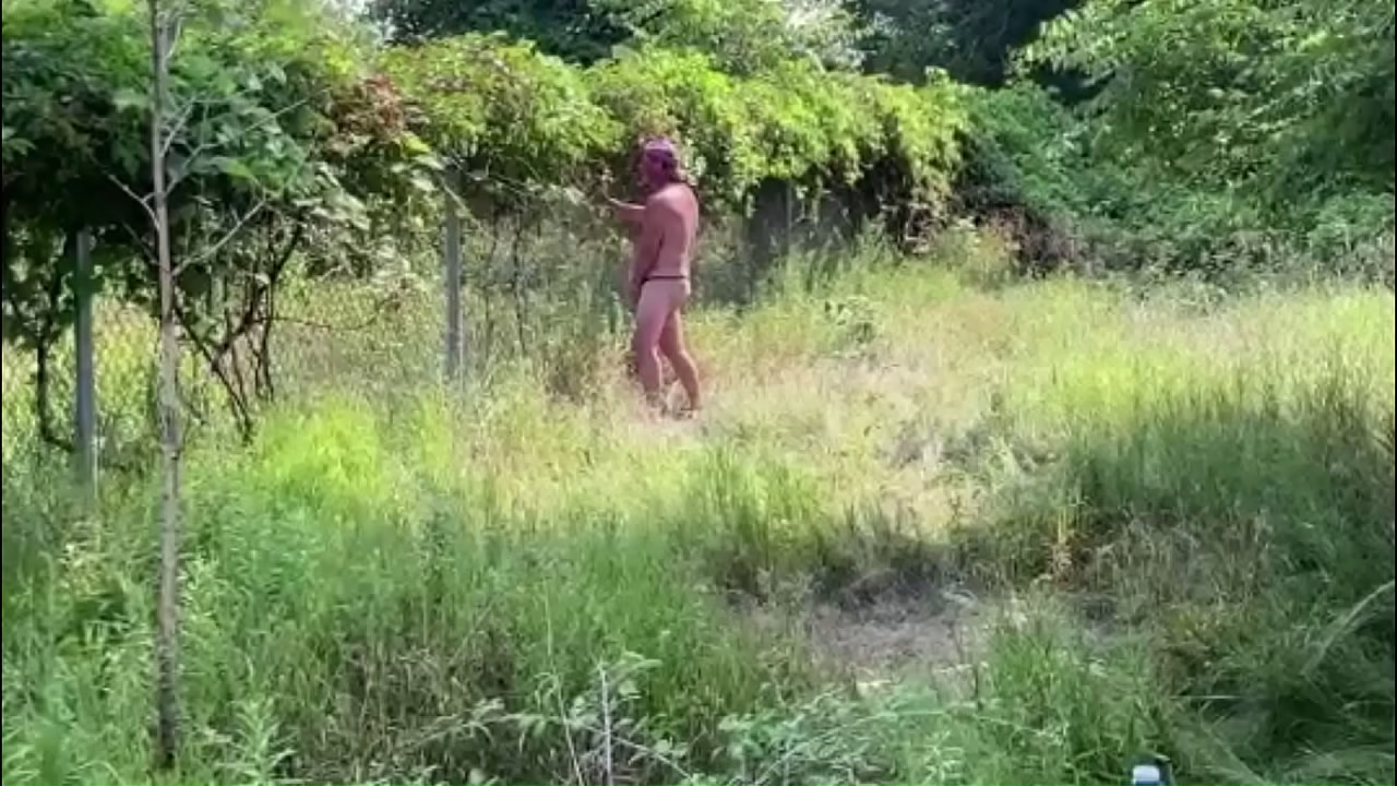 Exposing myself beside the highway