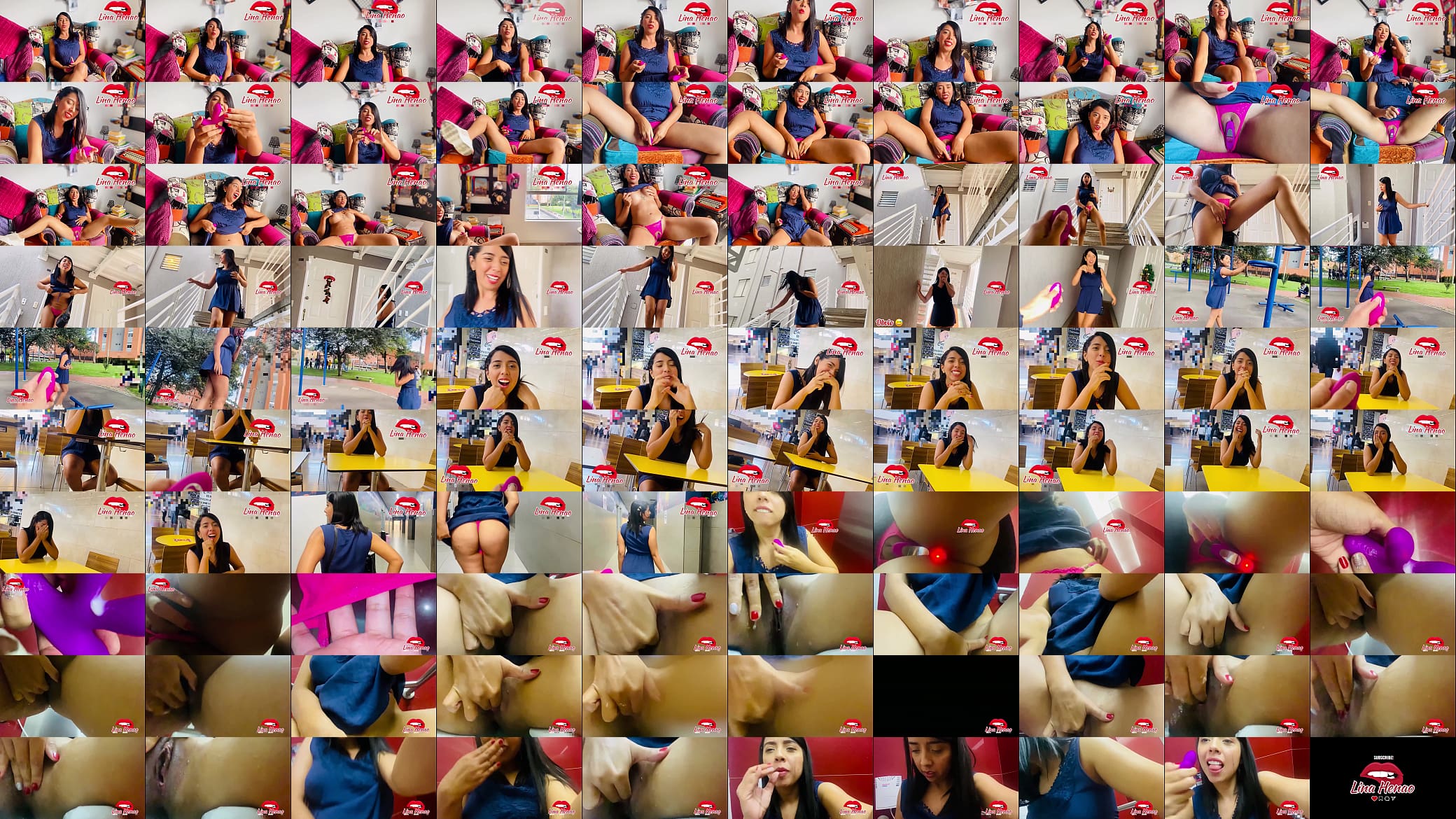 Exhibitionism - My friend makes my toy vibrate in a shopping center until she manages to make me squirt 预览图
